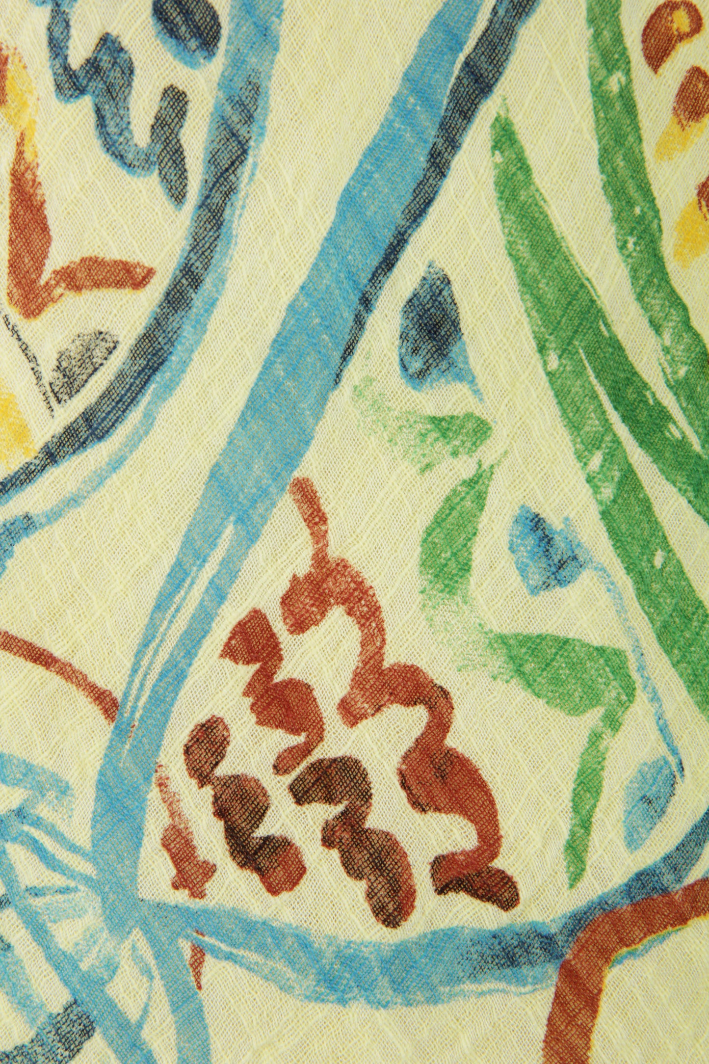 Fish Print Bias Cut Dress