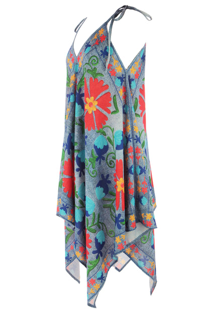 Denim Look Hanky Dress