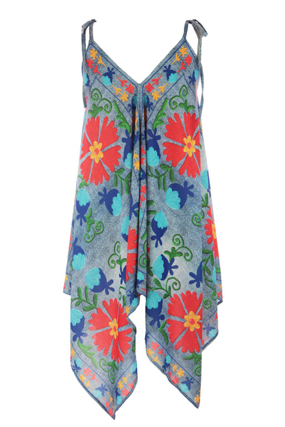 Denim Look Hanky Dress