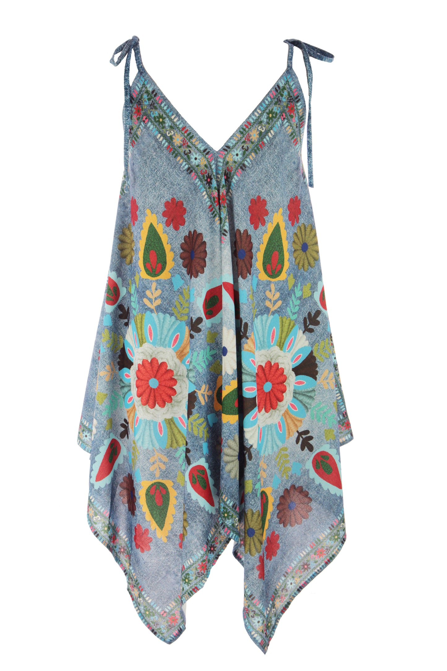 Denim Look Hanky Dress