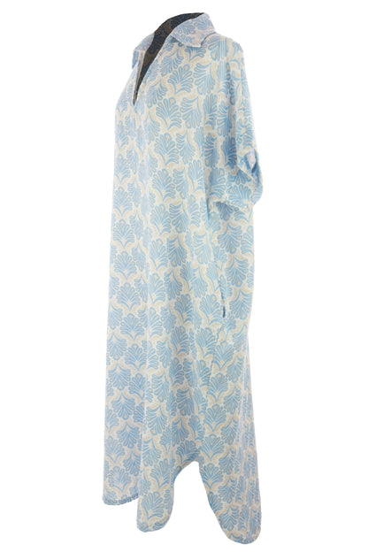 Block Print Collar Midi