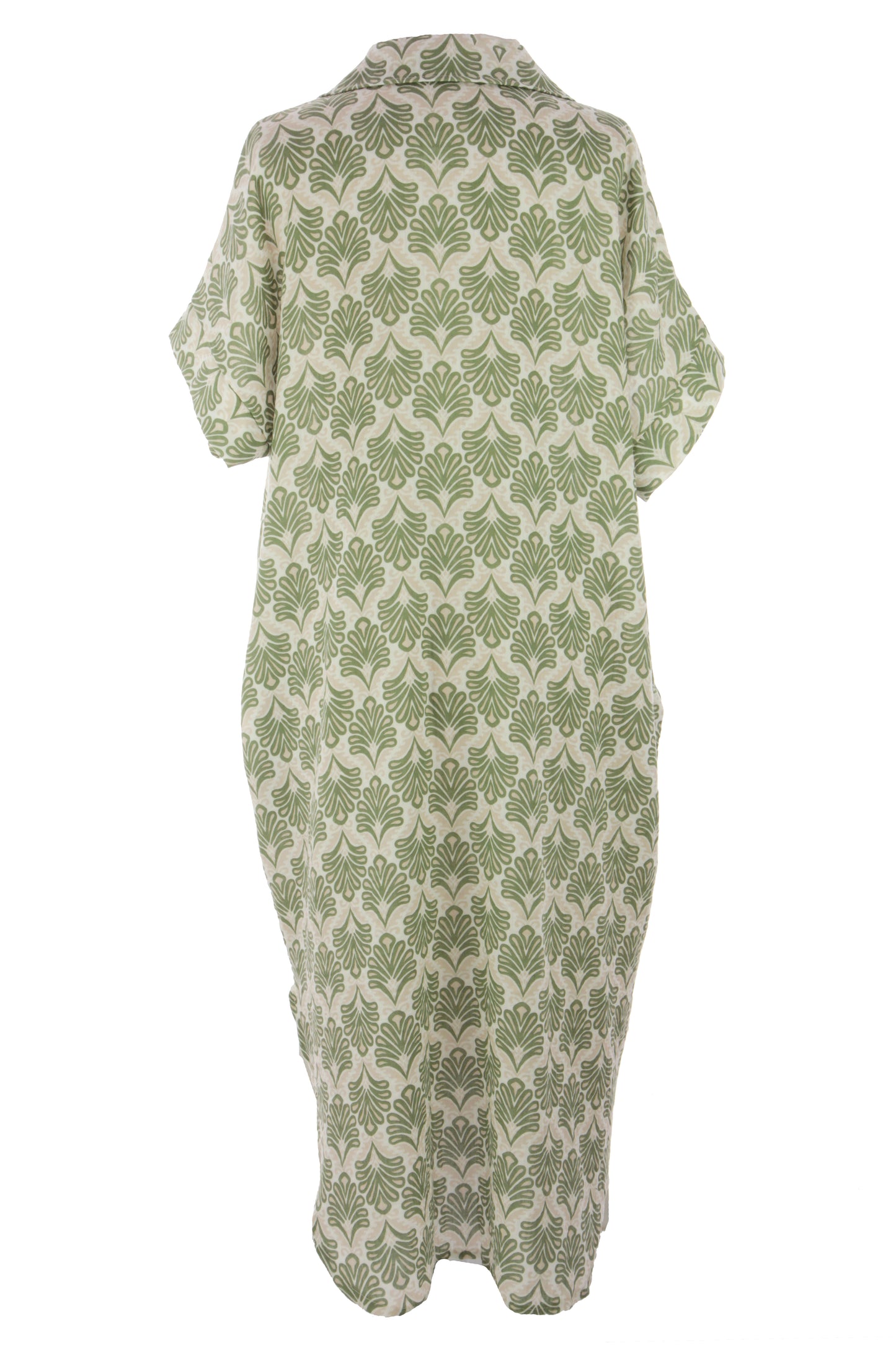 Block Print Collar Midi