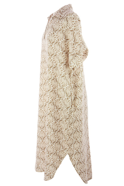 Block Print Collar Midi