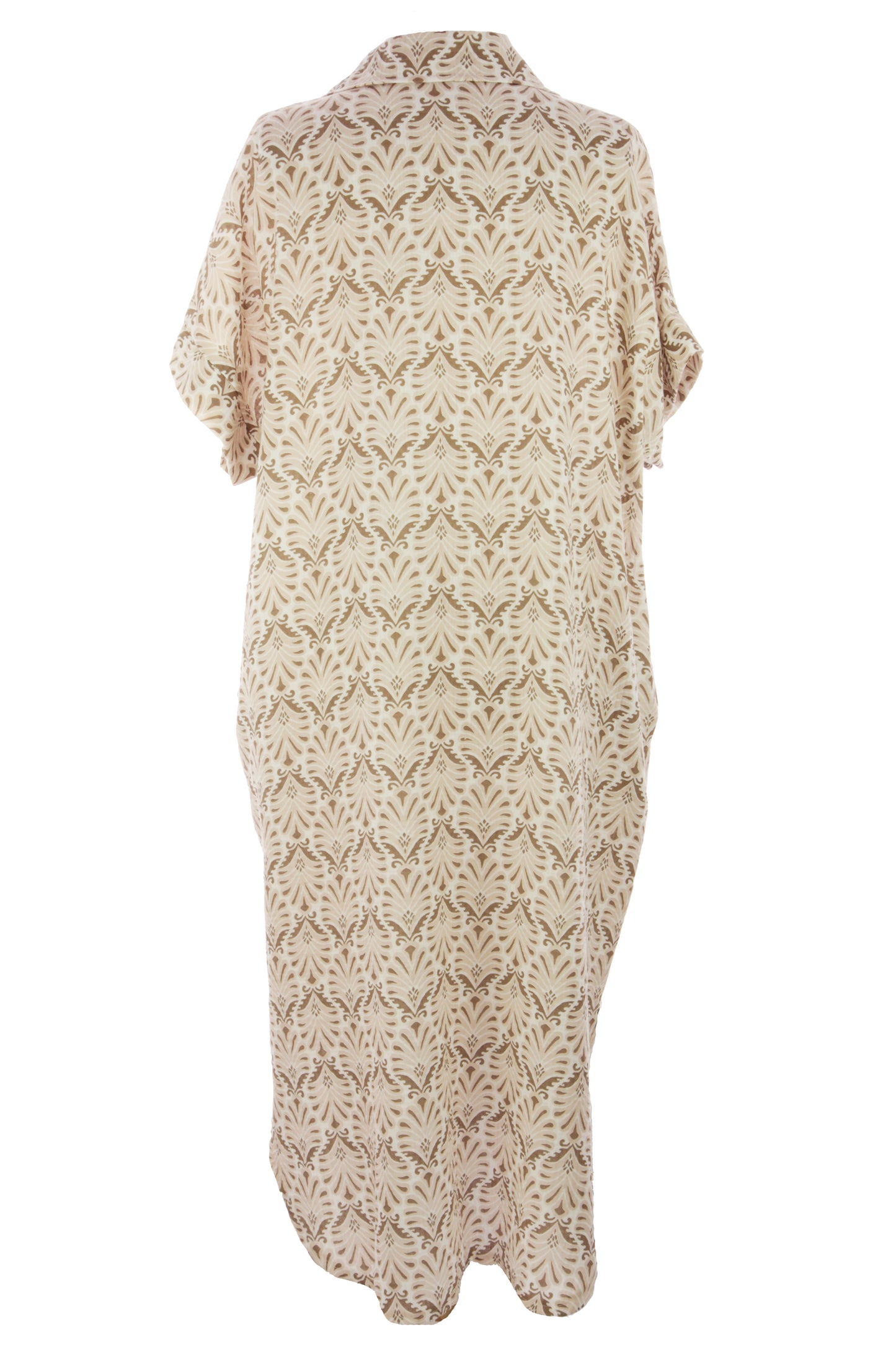 Block Print Collar Midi