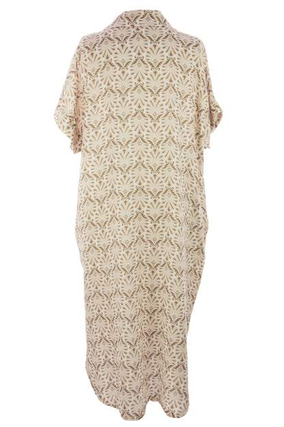 Block Print Collar Midi