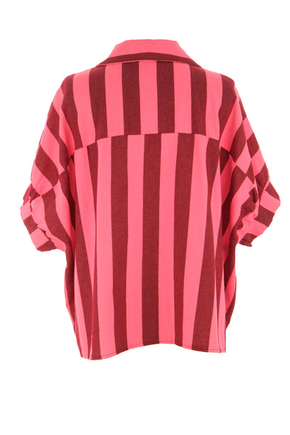 Woven Stripe Cotton Shirt