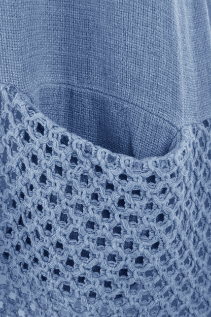 2 Pocket Crochet Detail Teabag Top