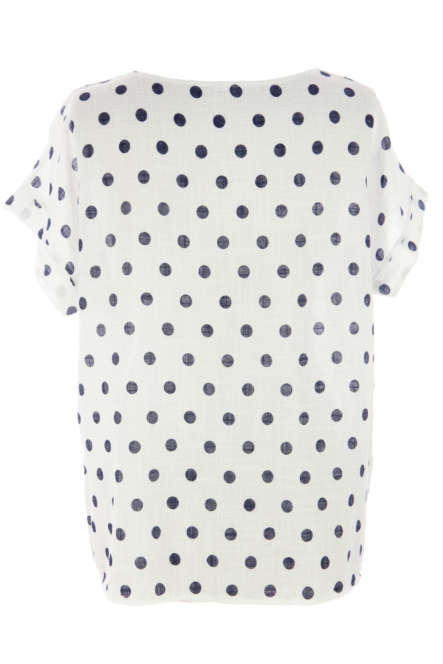 Polka Dot Print Necklace Top