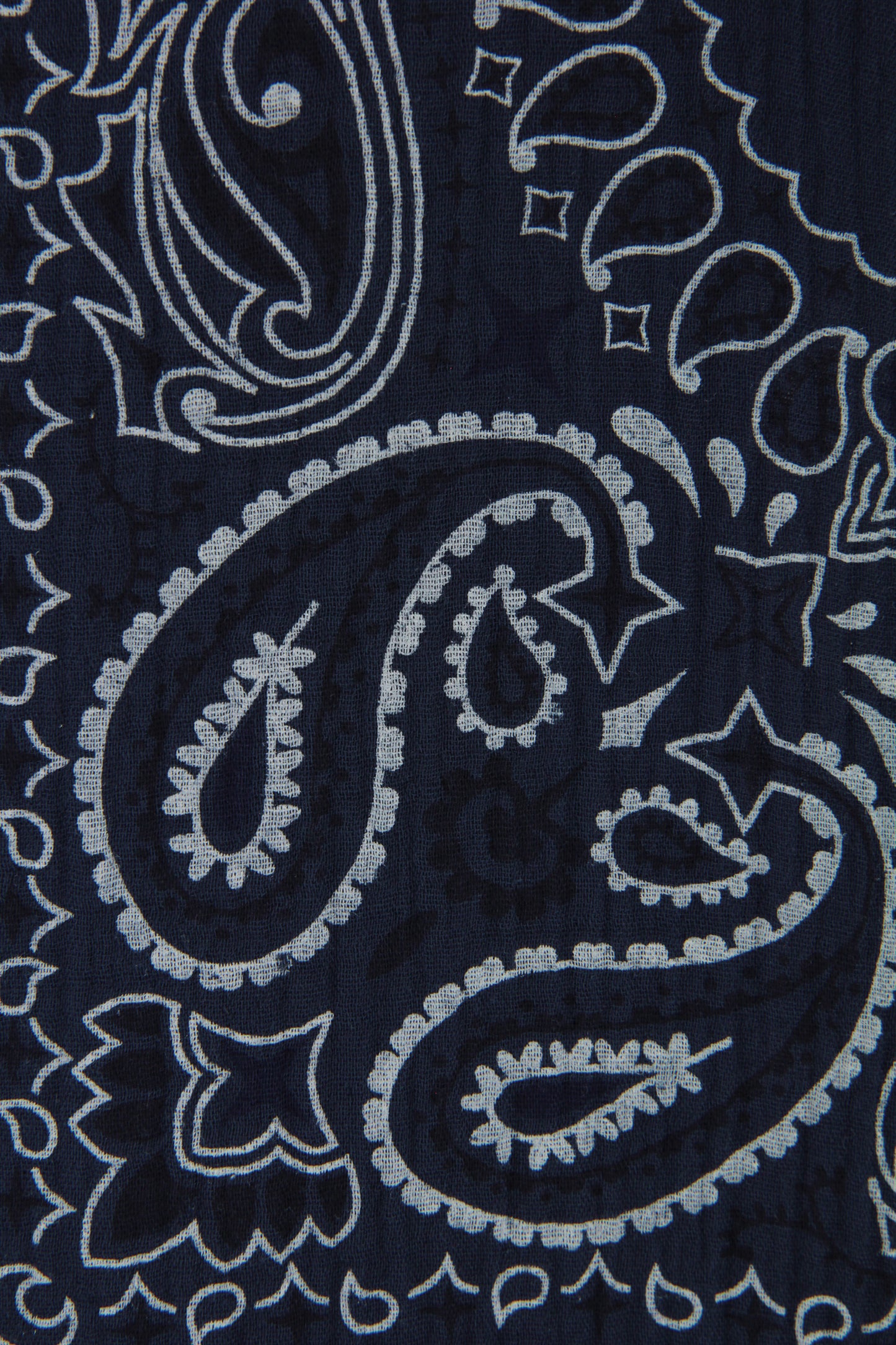 Bandana Print Collar Cheesecloth Dress