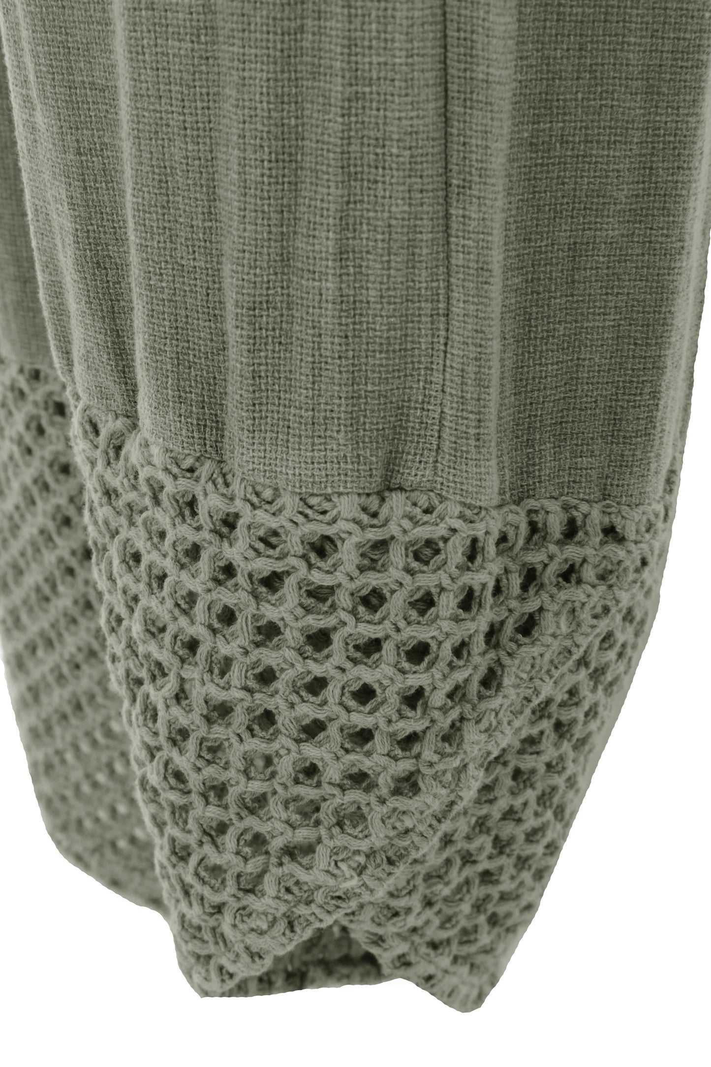 2 Crochet Pocket Barrel Leg Teabag Trouser