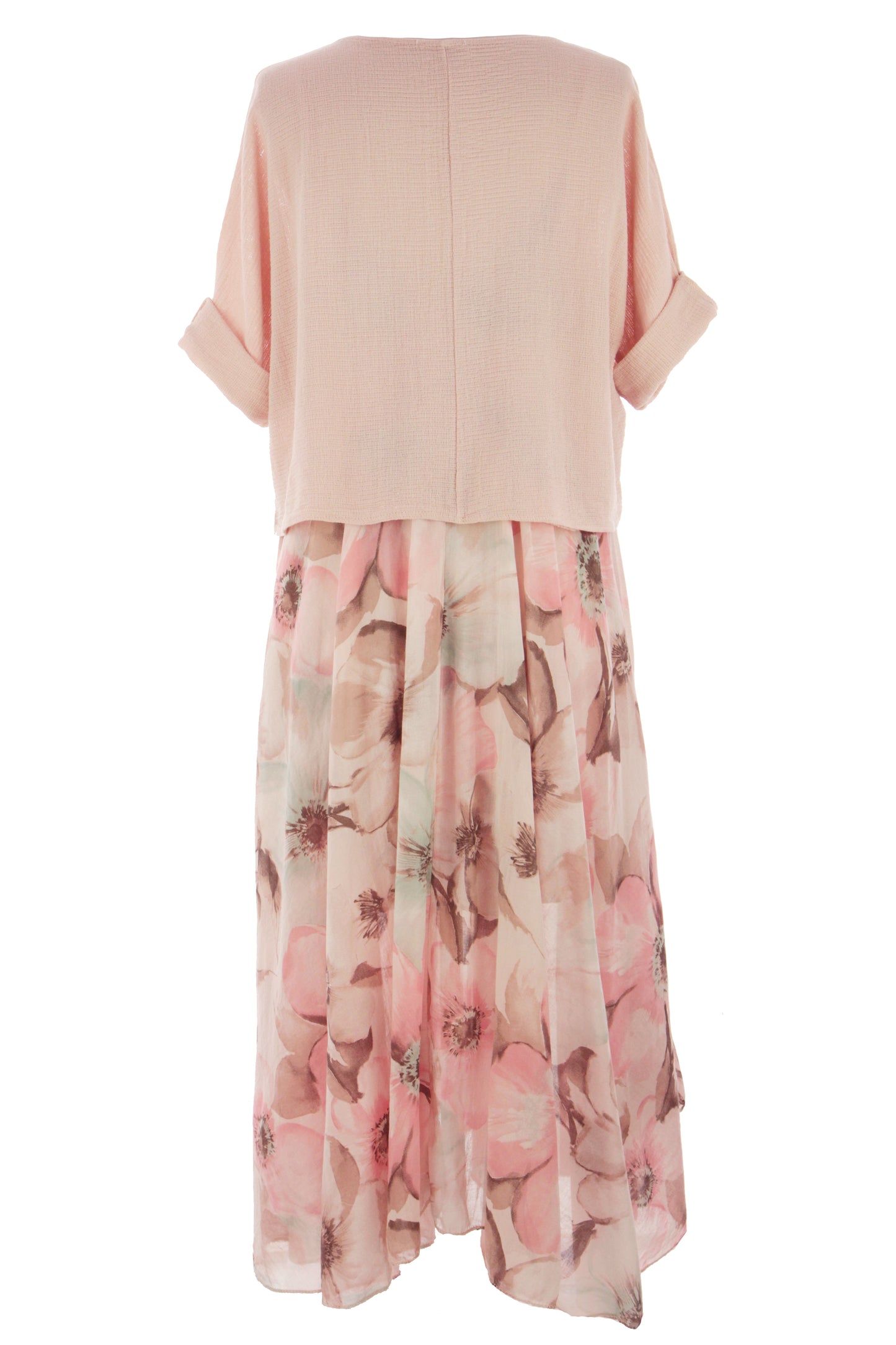 2 Piece Floral Flare Dress