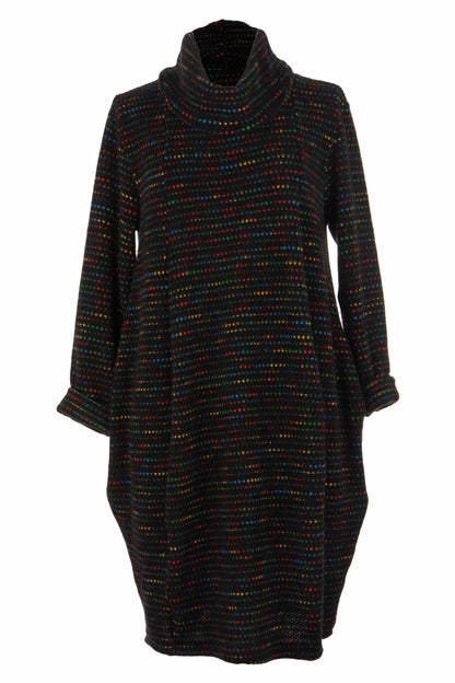 Cowl Neck Fleck Dress
