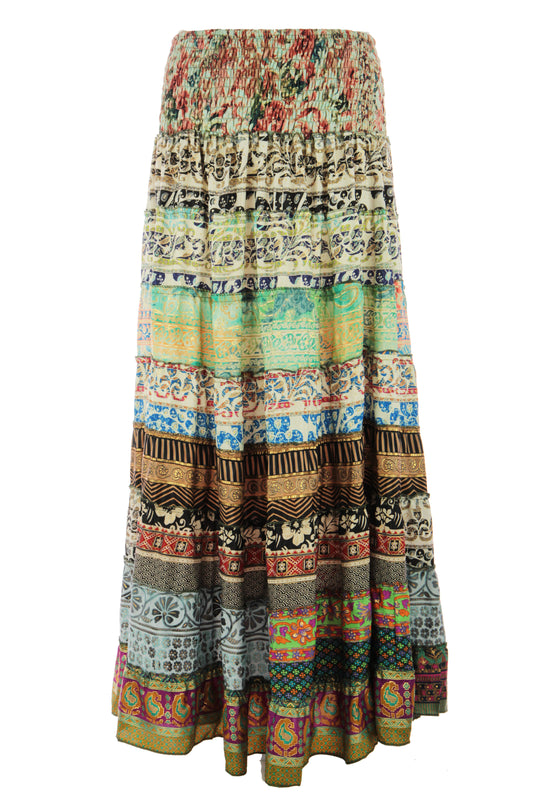 Bohemian Silk Skirt