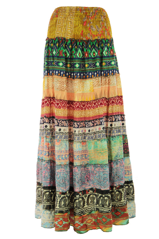 Bohemian Silk Skirt
