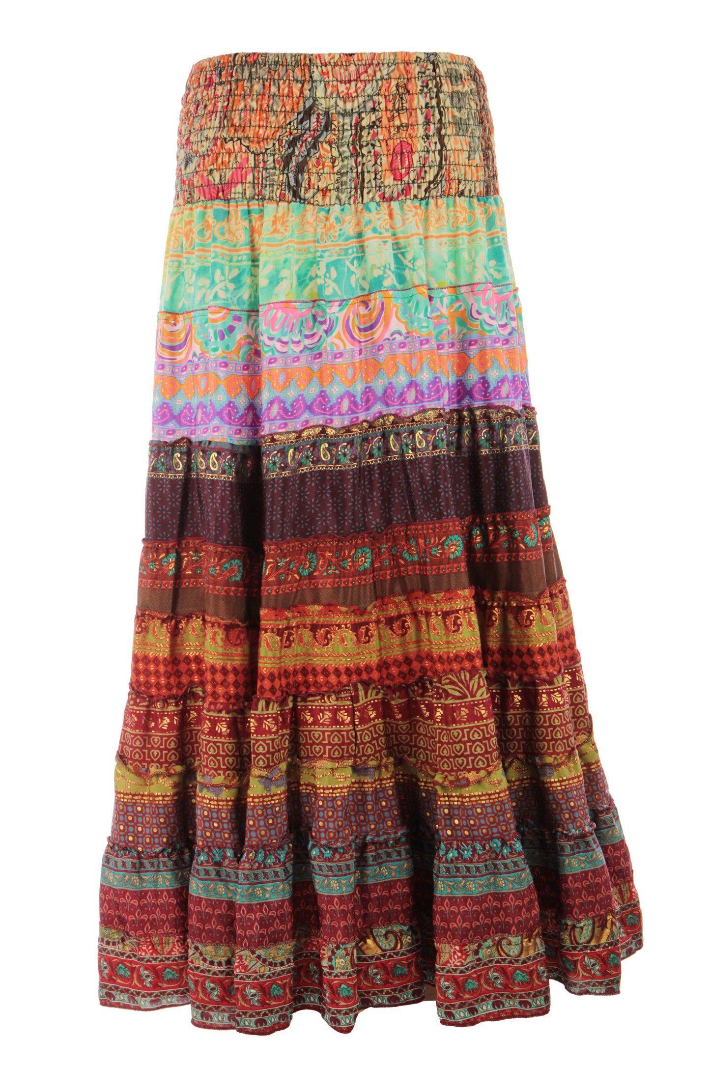 Bohemian Silk Skirt