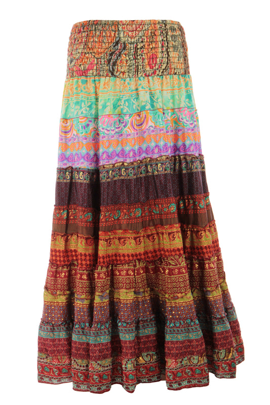 Bohemian Silk Skirt