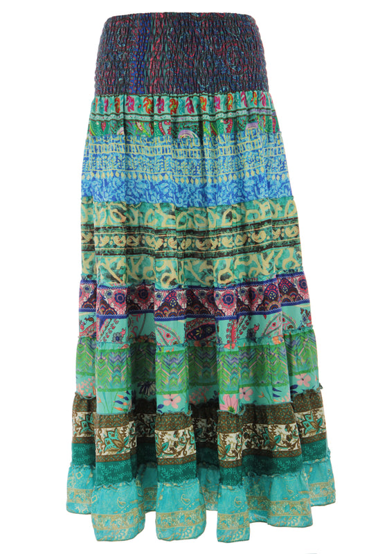 Bohemian Silk Skirt