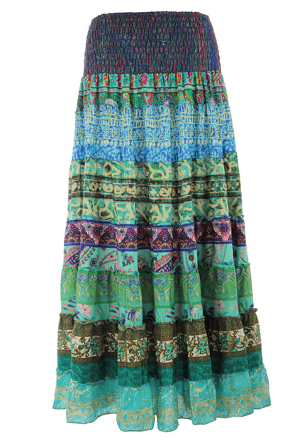 Bohemian Silk Skirt