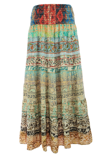 Bohemian Silk Skirt