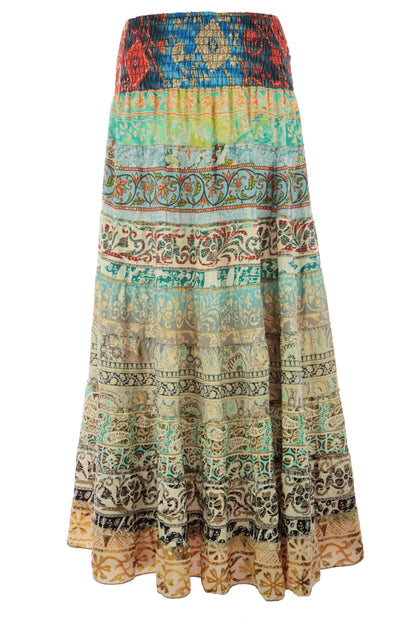 Bohemian Silk Skirt