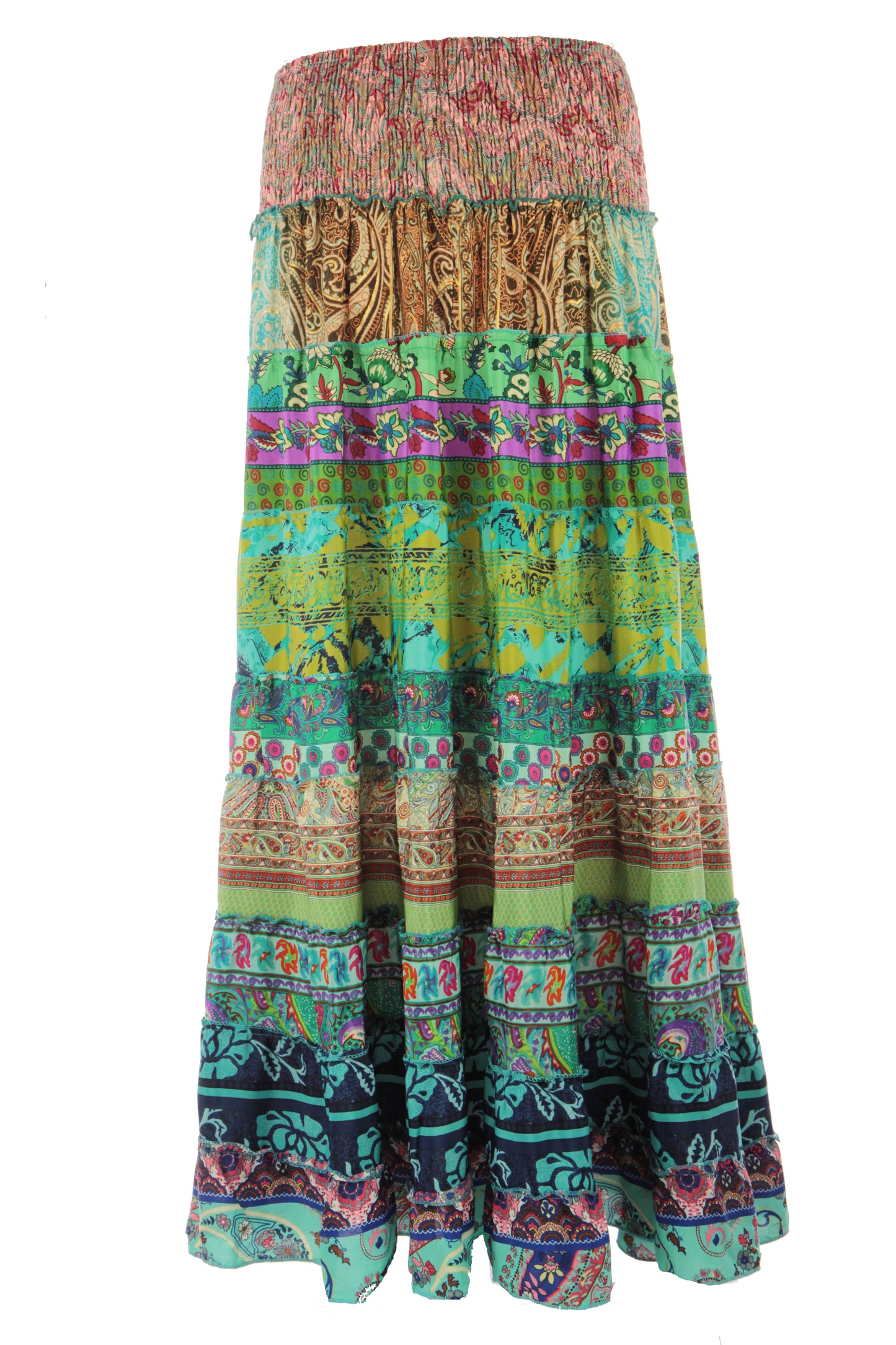 Bohemian Silk Skirt