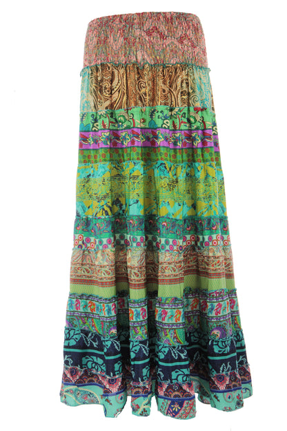Bohemian Silk Skirt