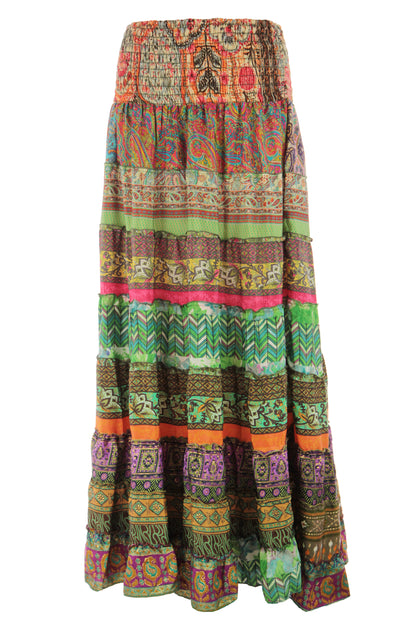 Bohemian Silk Skirt