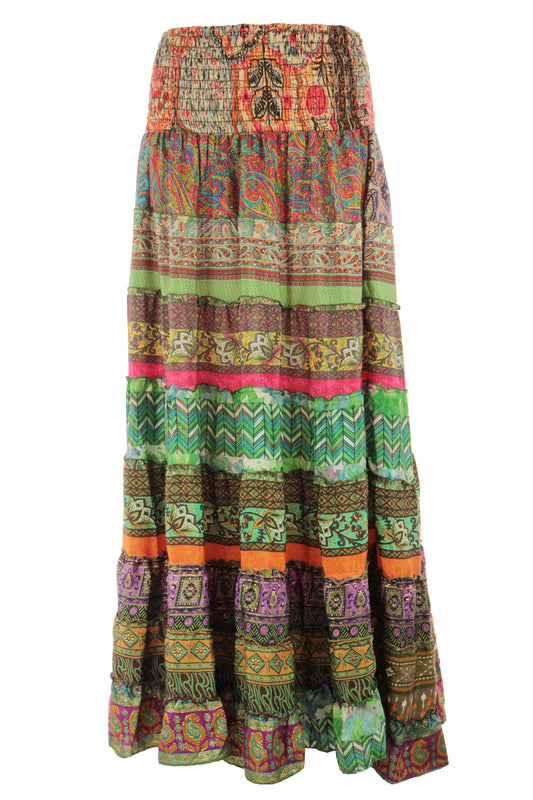 Bohemian Silk Skirt