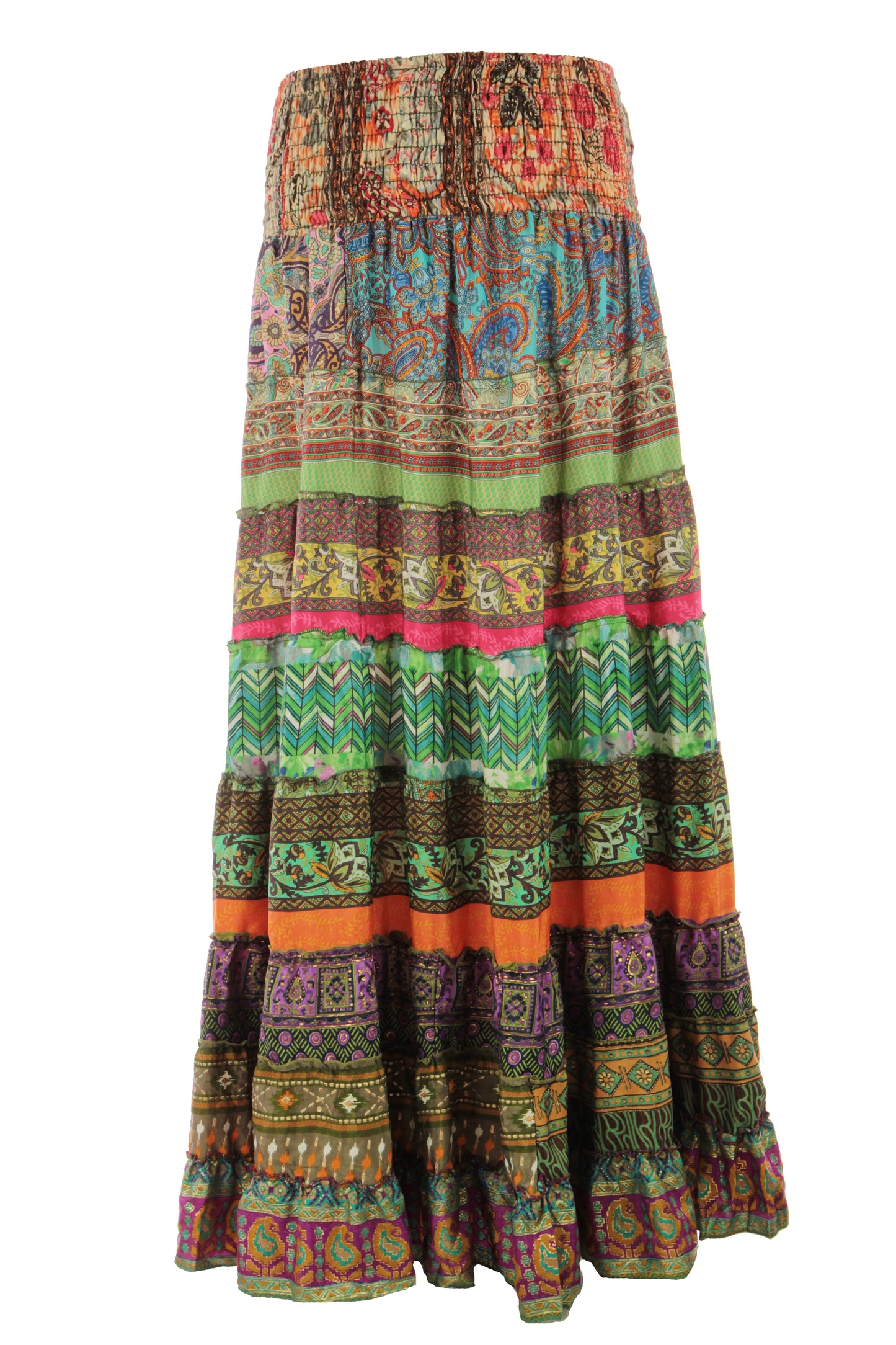 Bohemian Silk Skirt