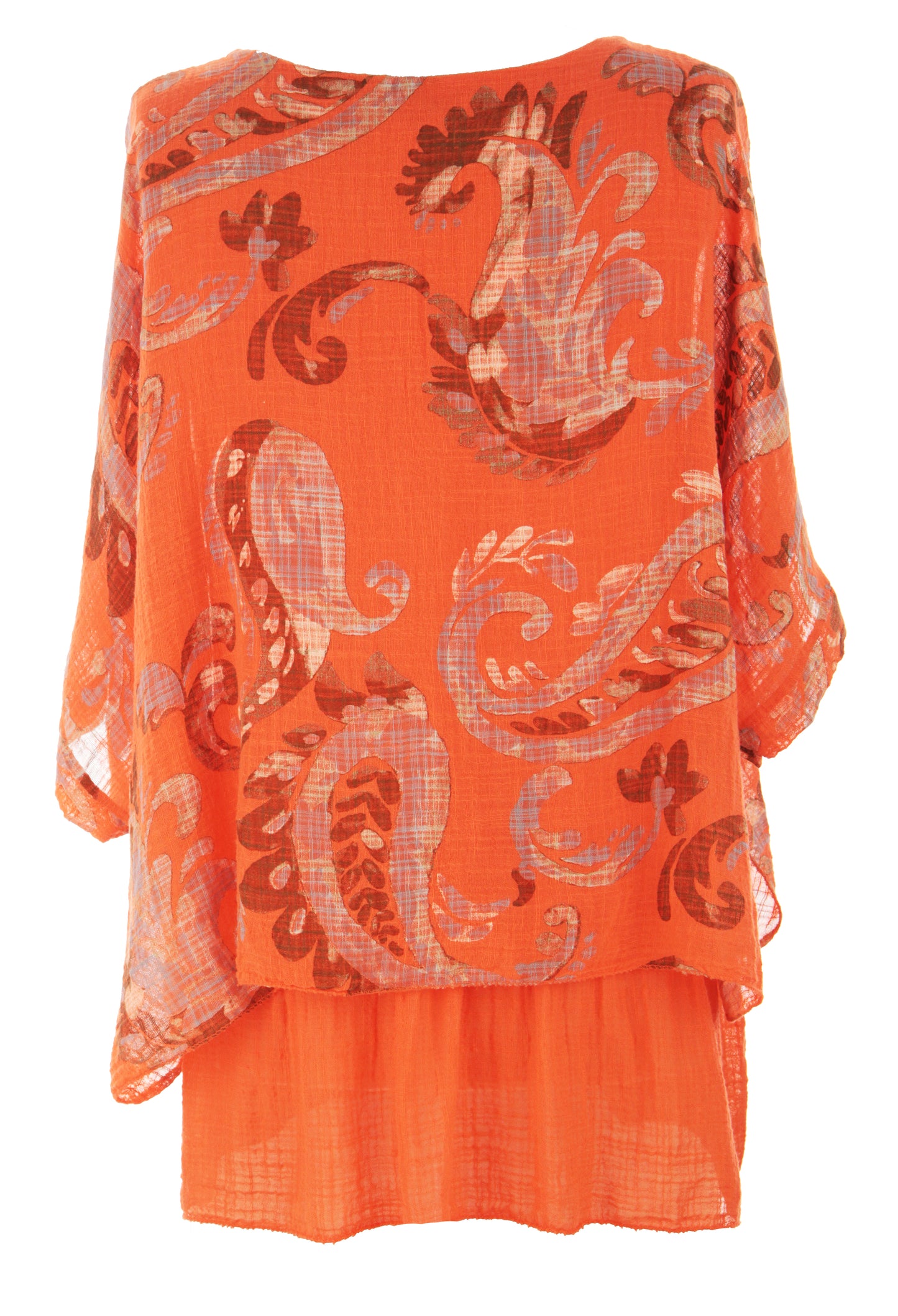 Paisley Print Necklace Top