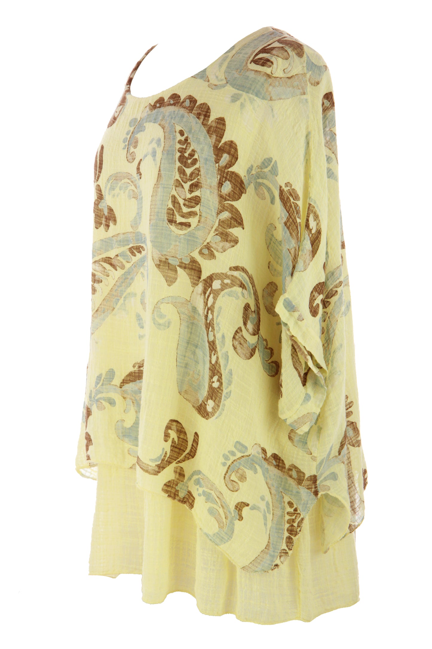 Paisley Print Necklace Top