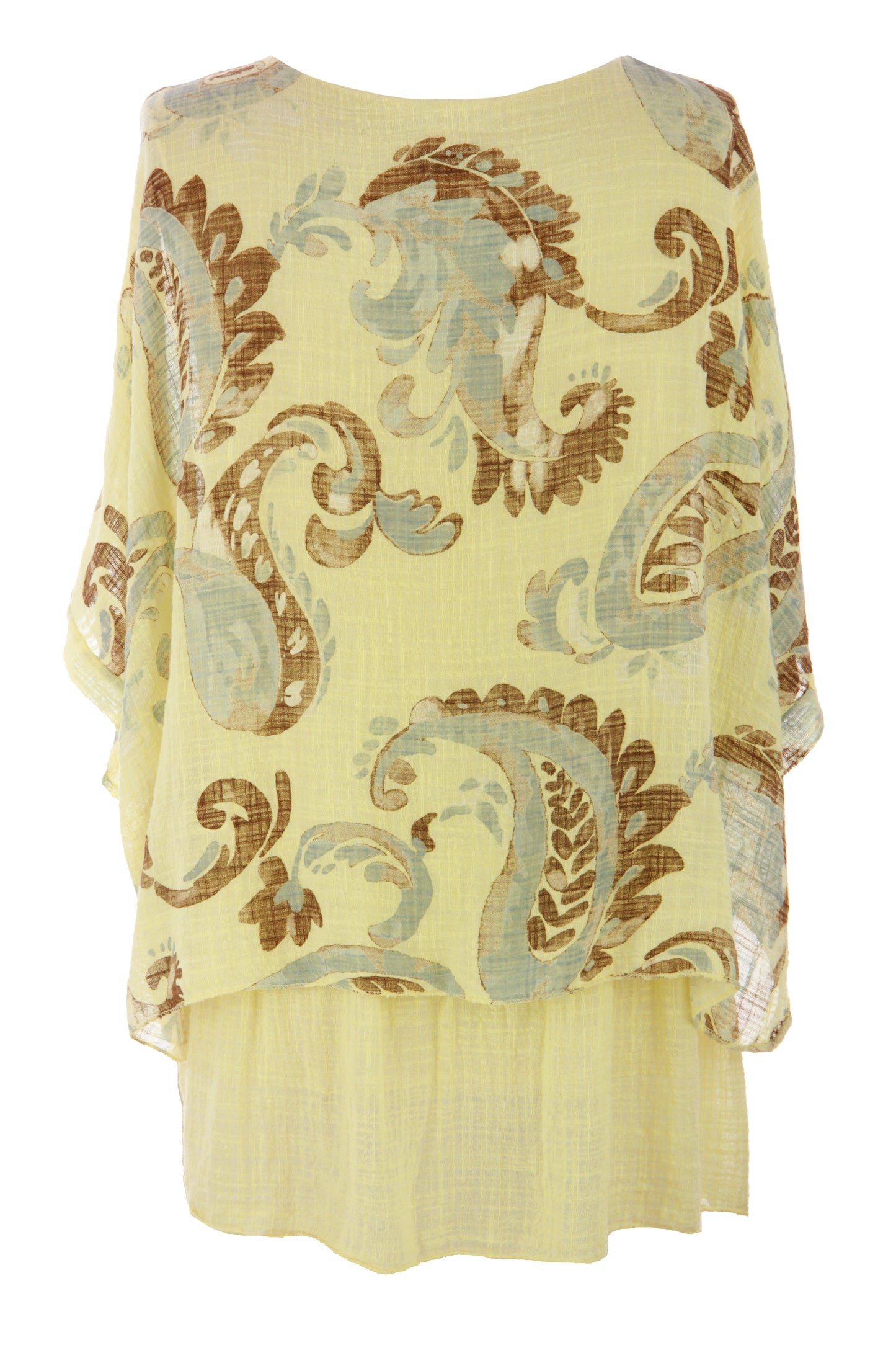 Paisley Print Necklace Top