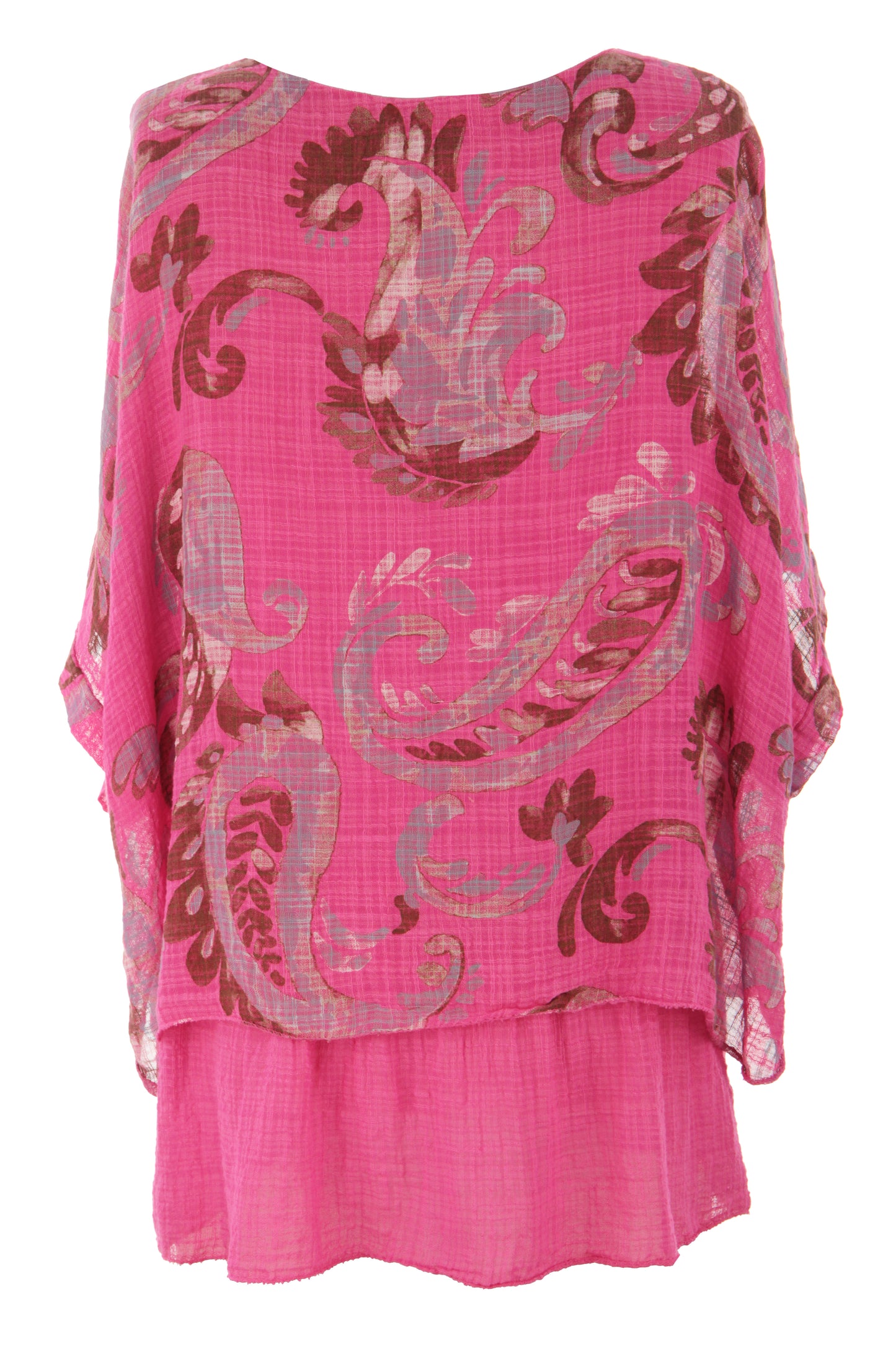 Paisley Print Necklace Top