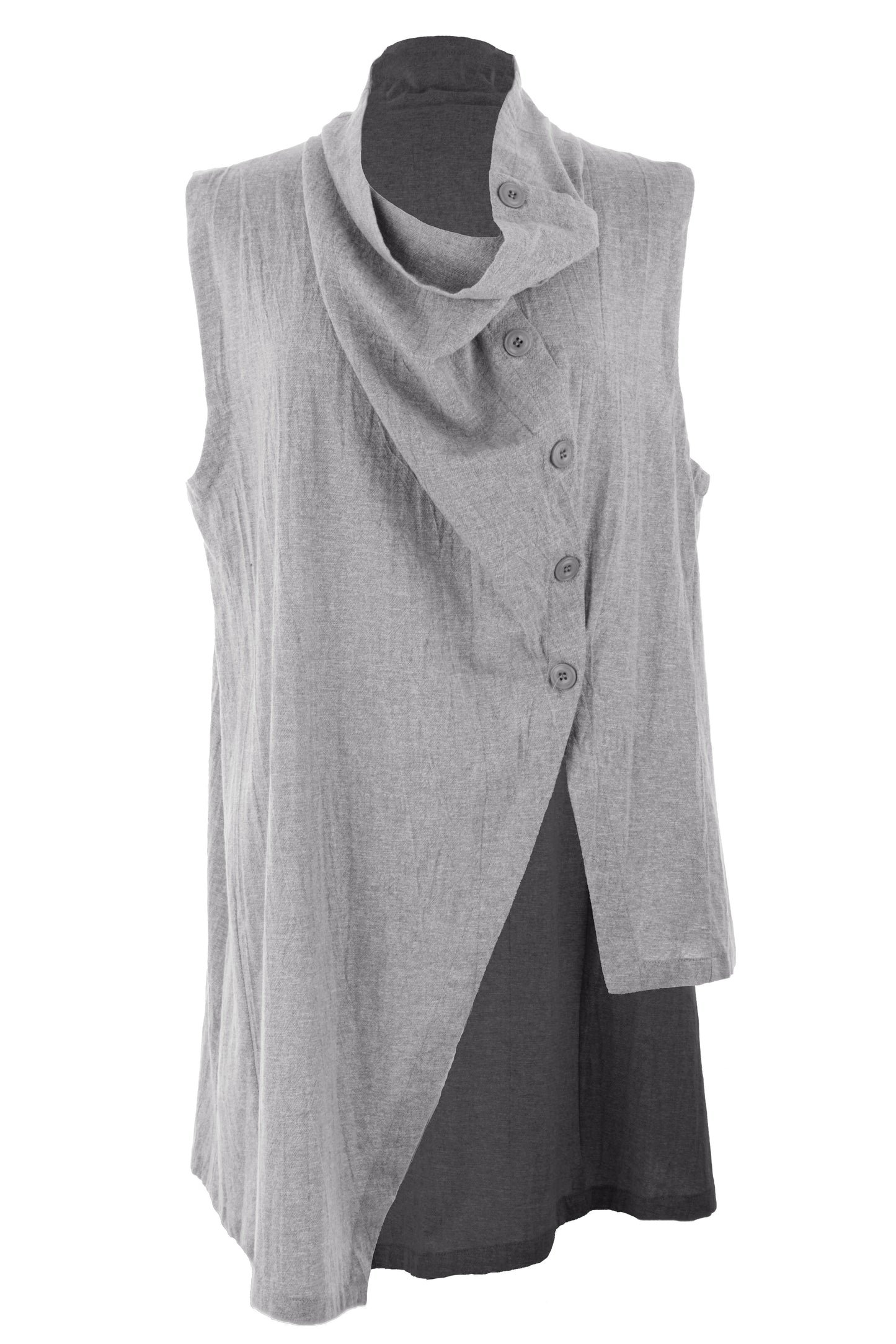 Sleeveless Asymmetric Top
