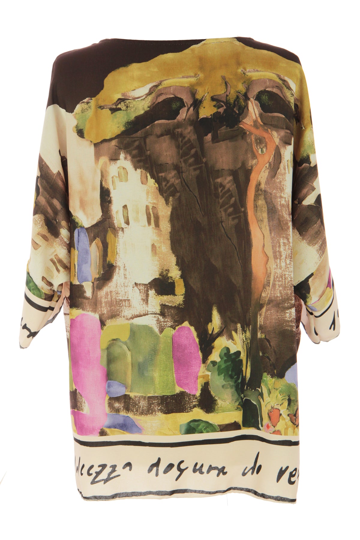 Watercolour Landscape Print Top