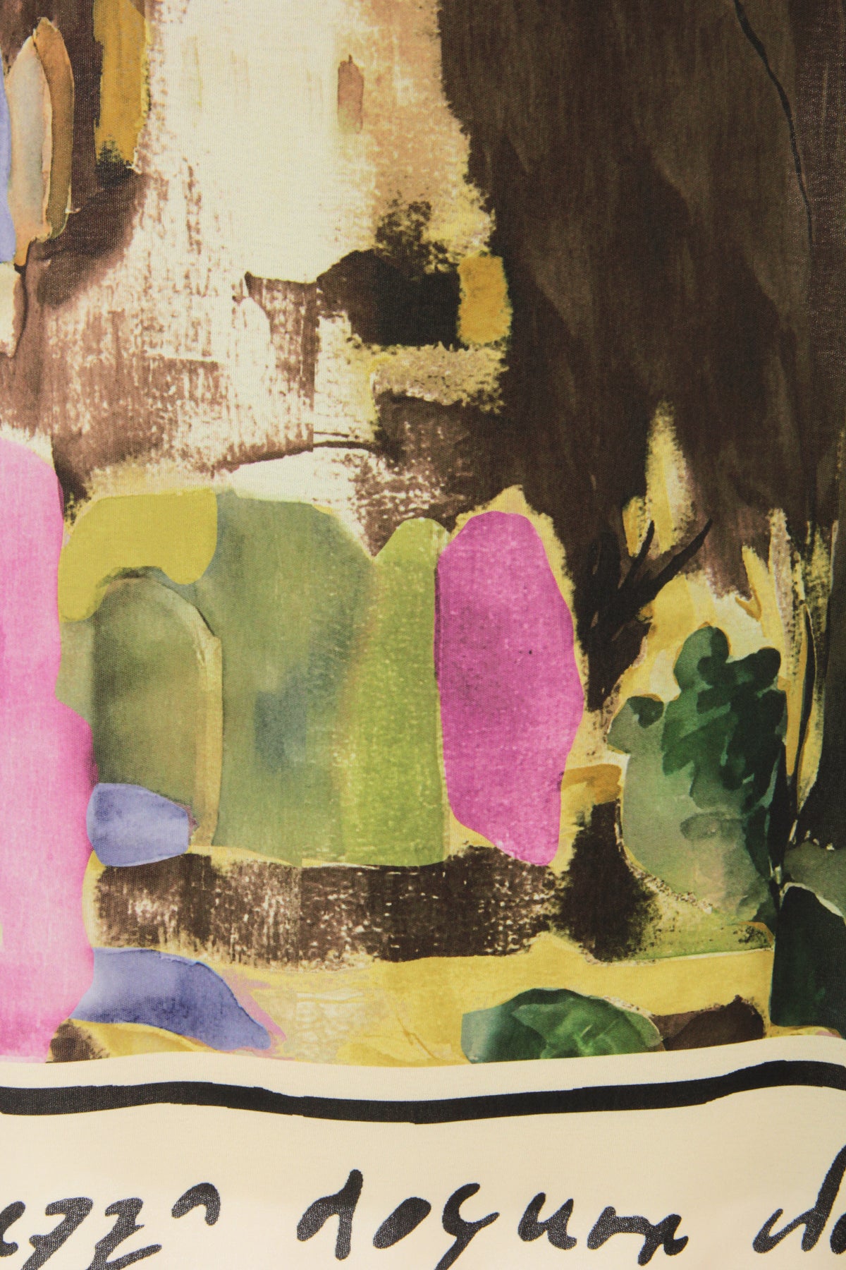 Watercolour Landscape Print Top