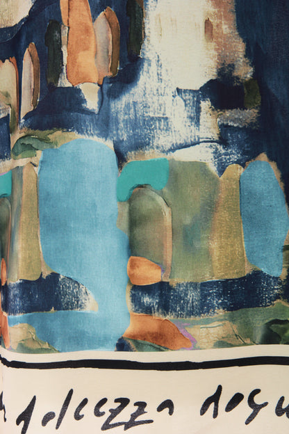 Watercolour Landscape Print Top
