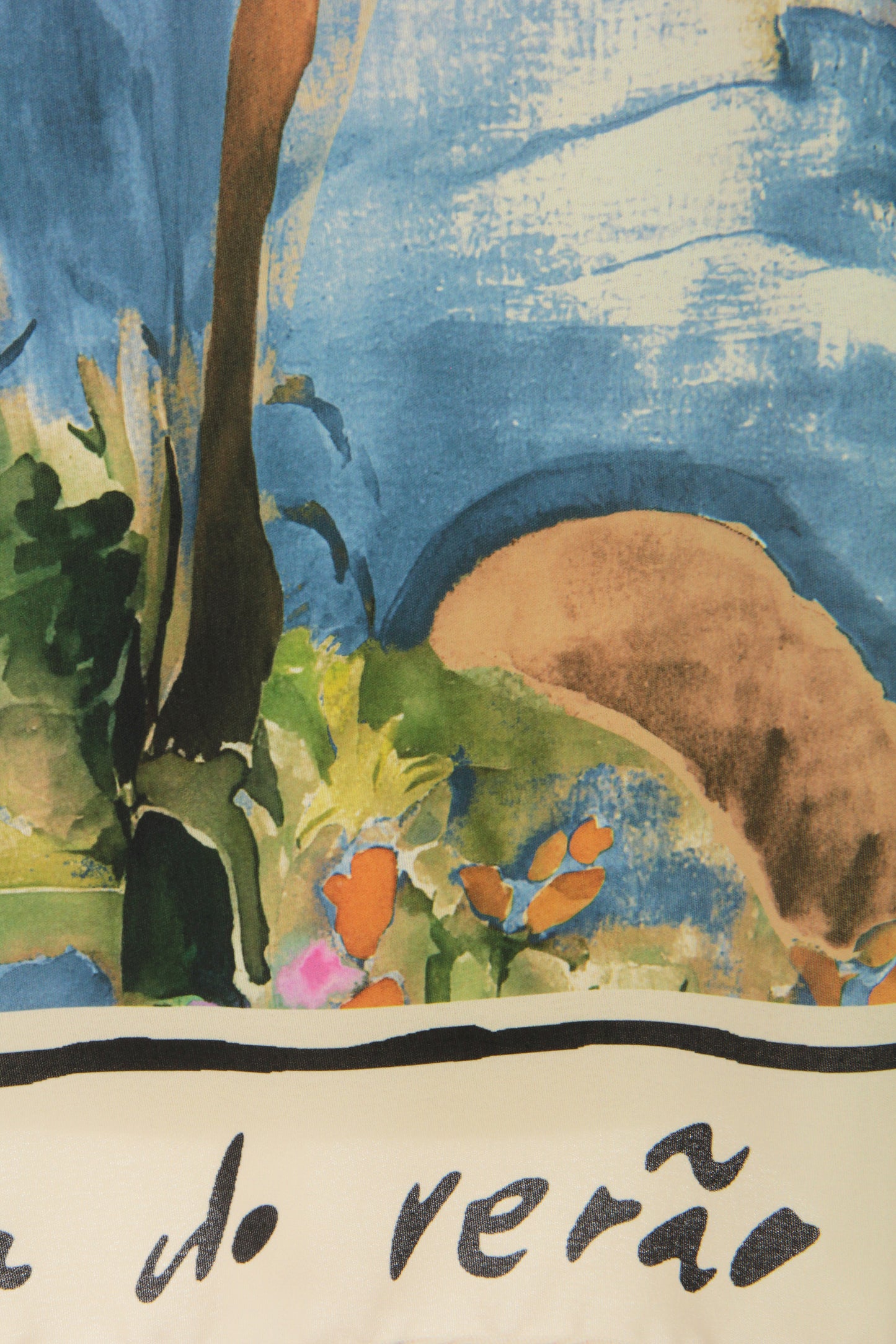 Watercolour Landscape Print Top