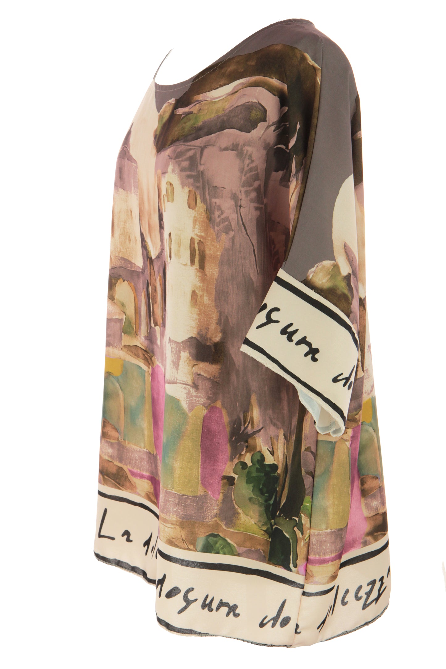 Watercolour Landscape Print Top