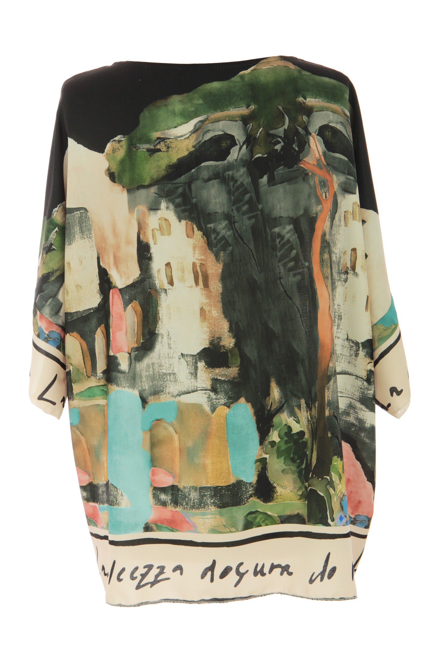 Watercolour Landscape Print Top