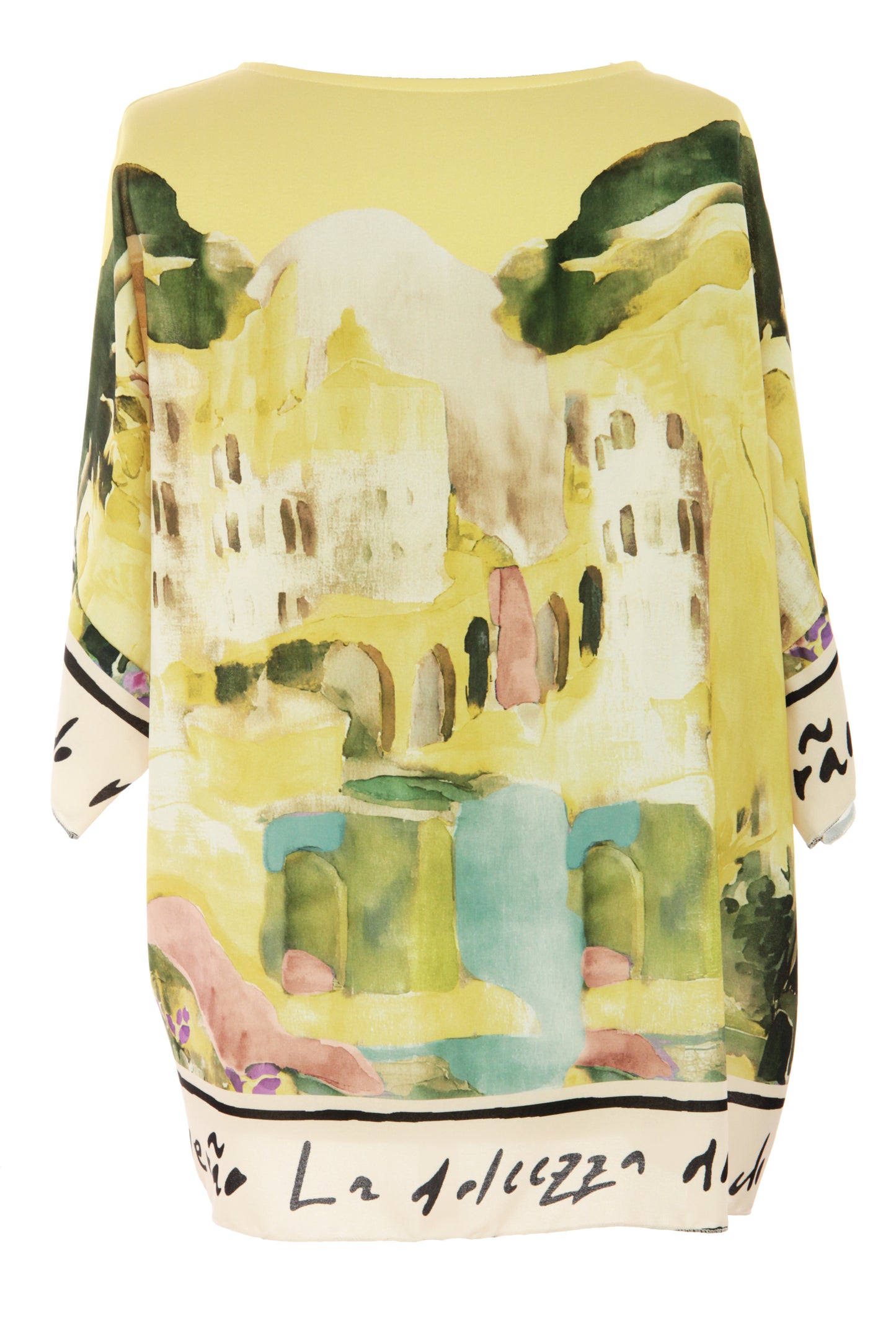 Watercolour Landscape Print Top