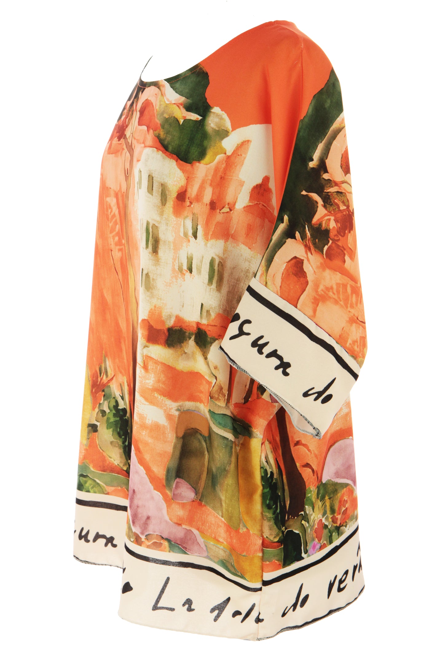 Watercolour Landscape Print Top