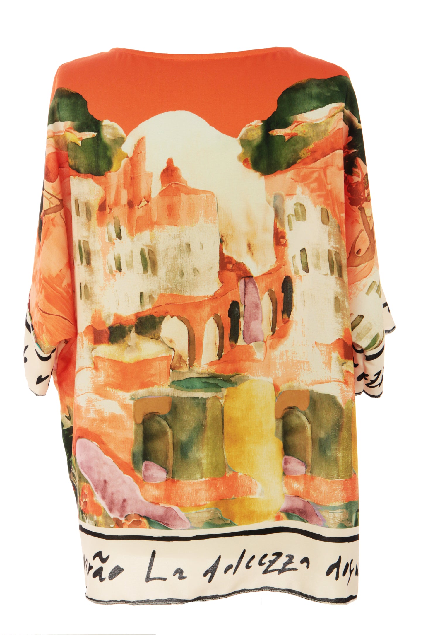 Watercolour Landscape Print Top