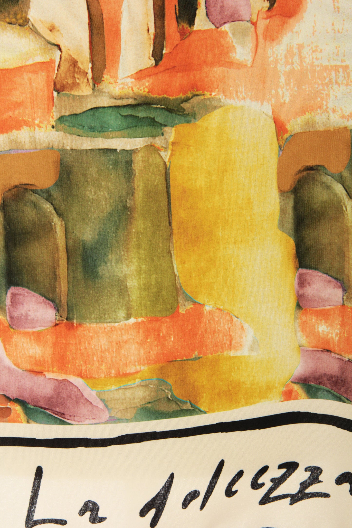 Watercolour Landscape Print Top