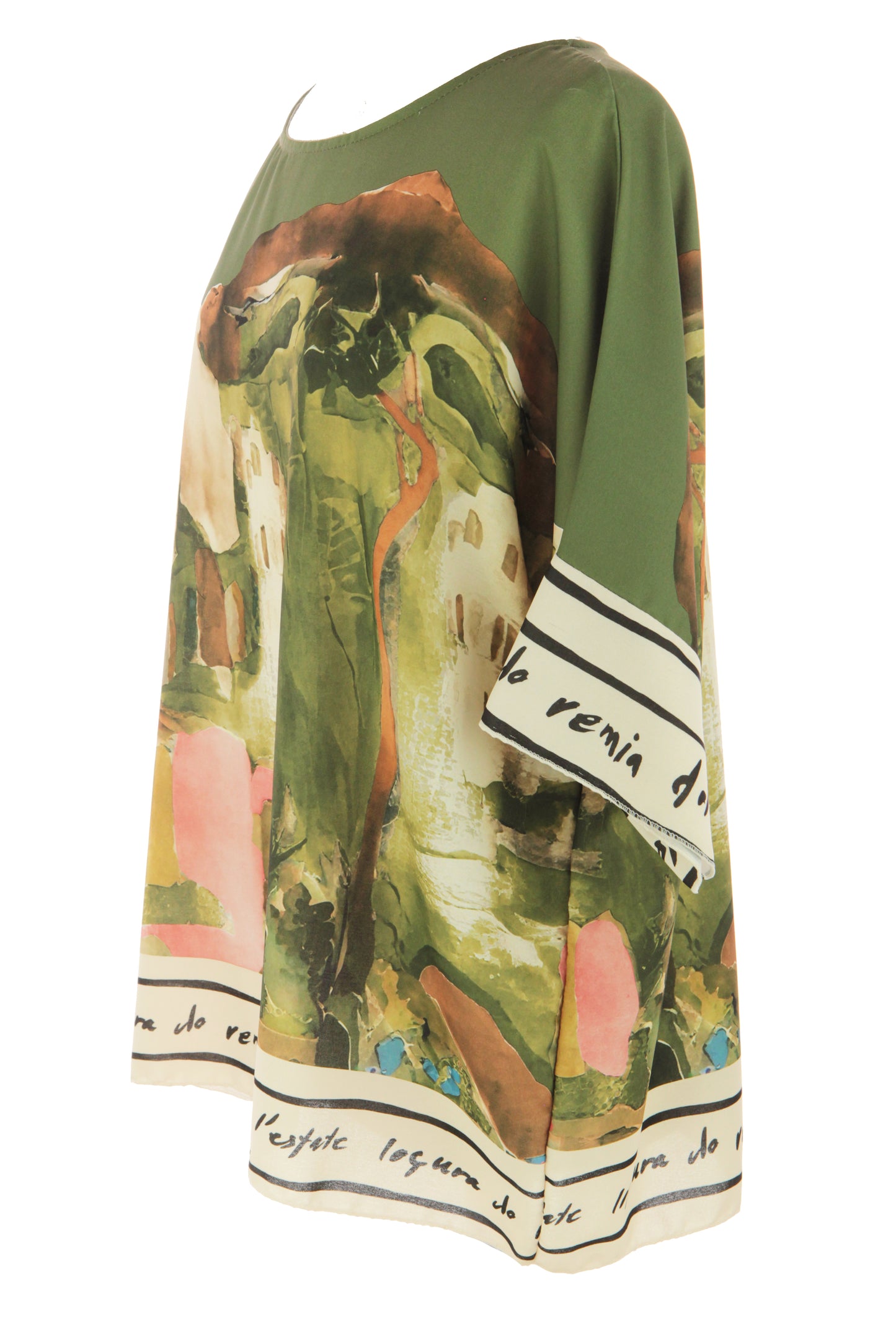 Watercolour Landscape Print Top