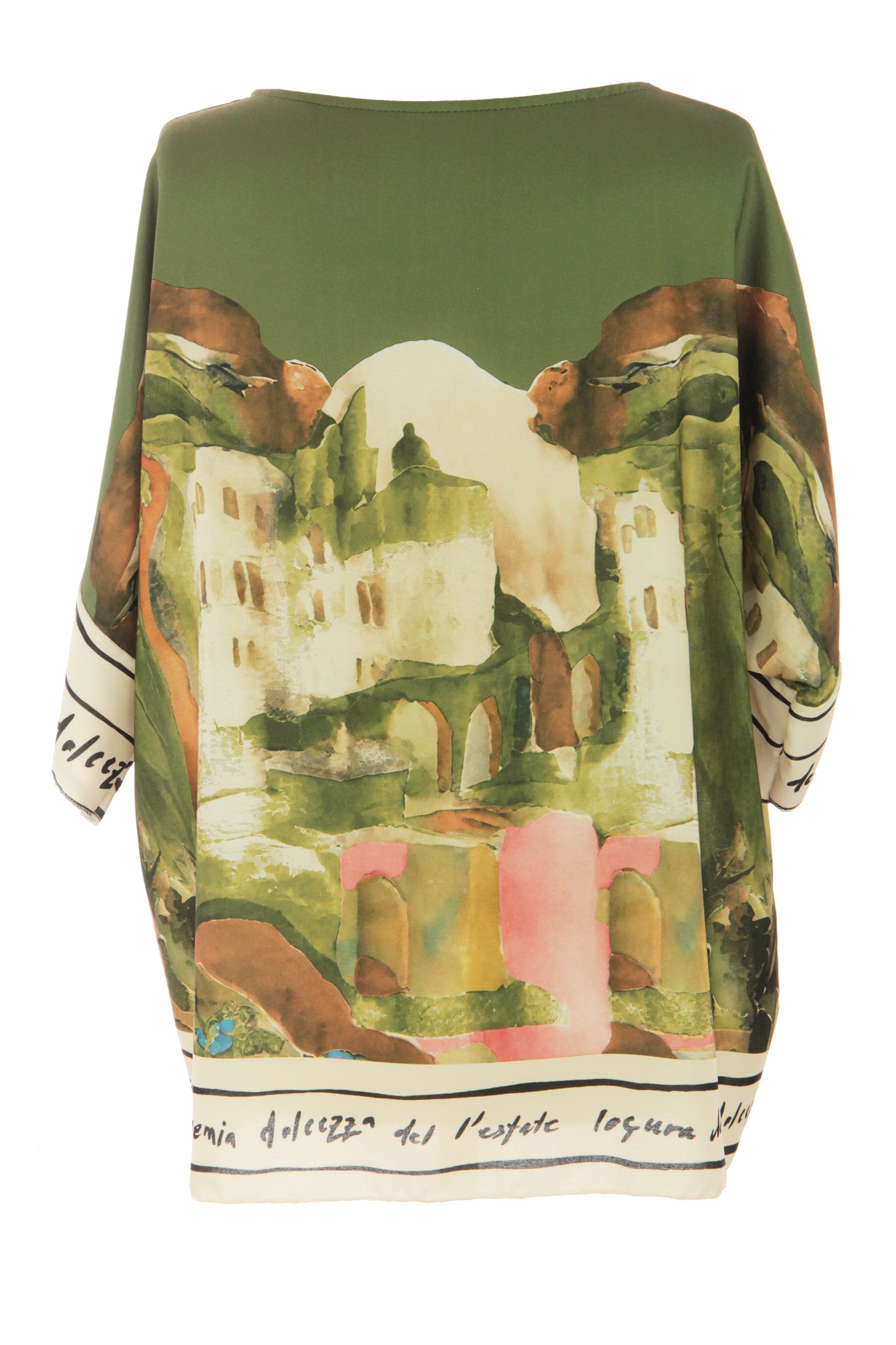 Watercolour Landscape Print Top