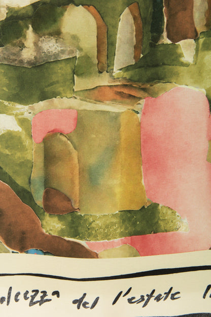 Watercolour Landscape Print Top