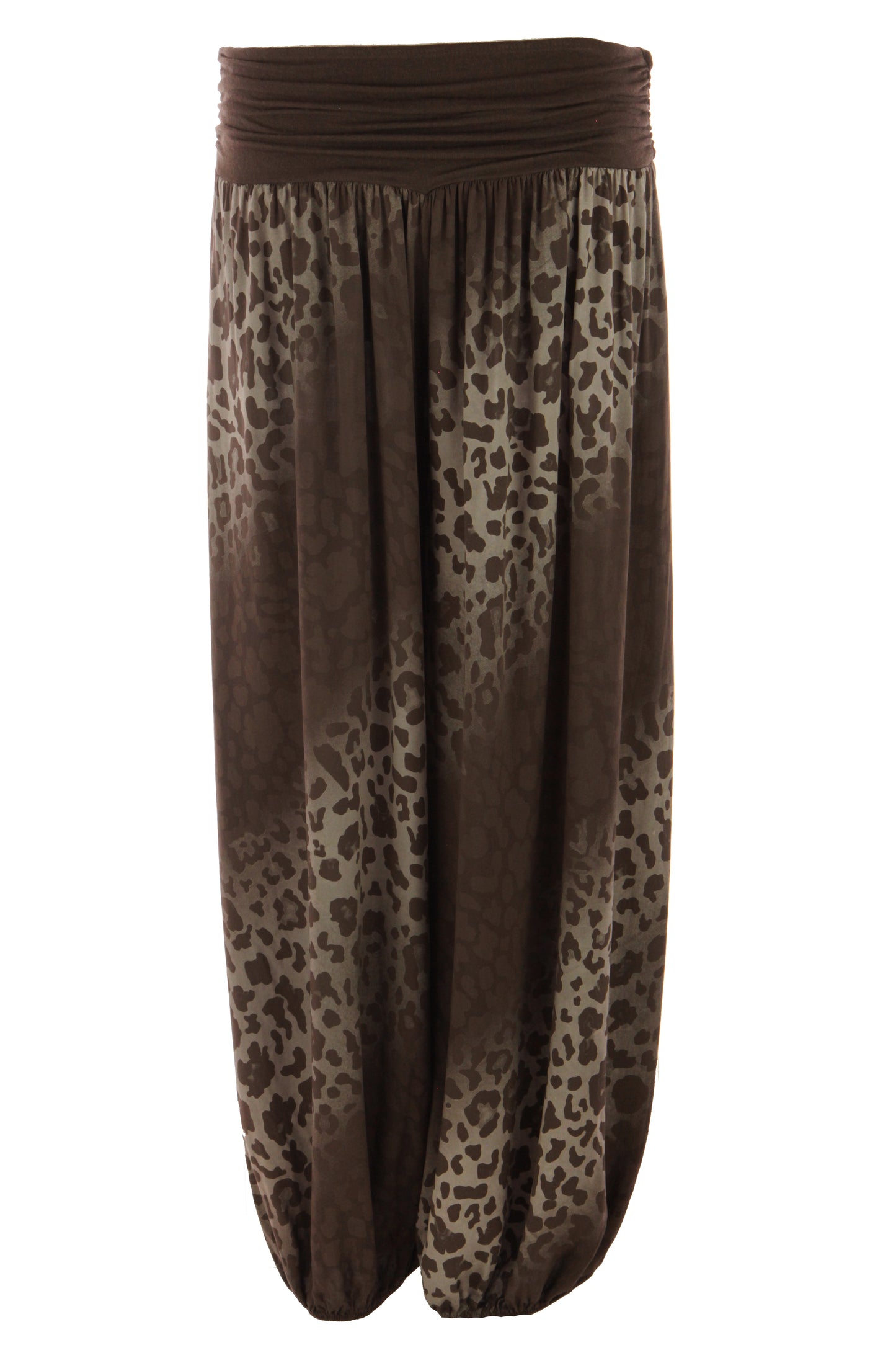 Abstract Leopard Print Harem Trouser