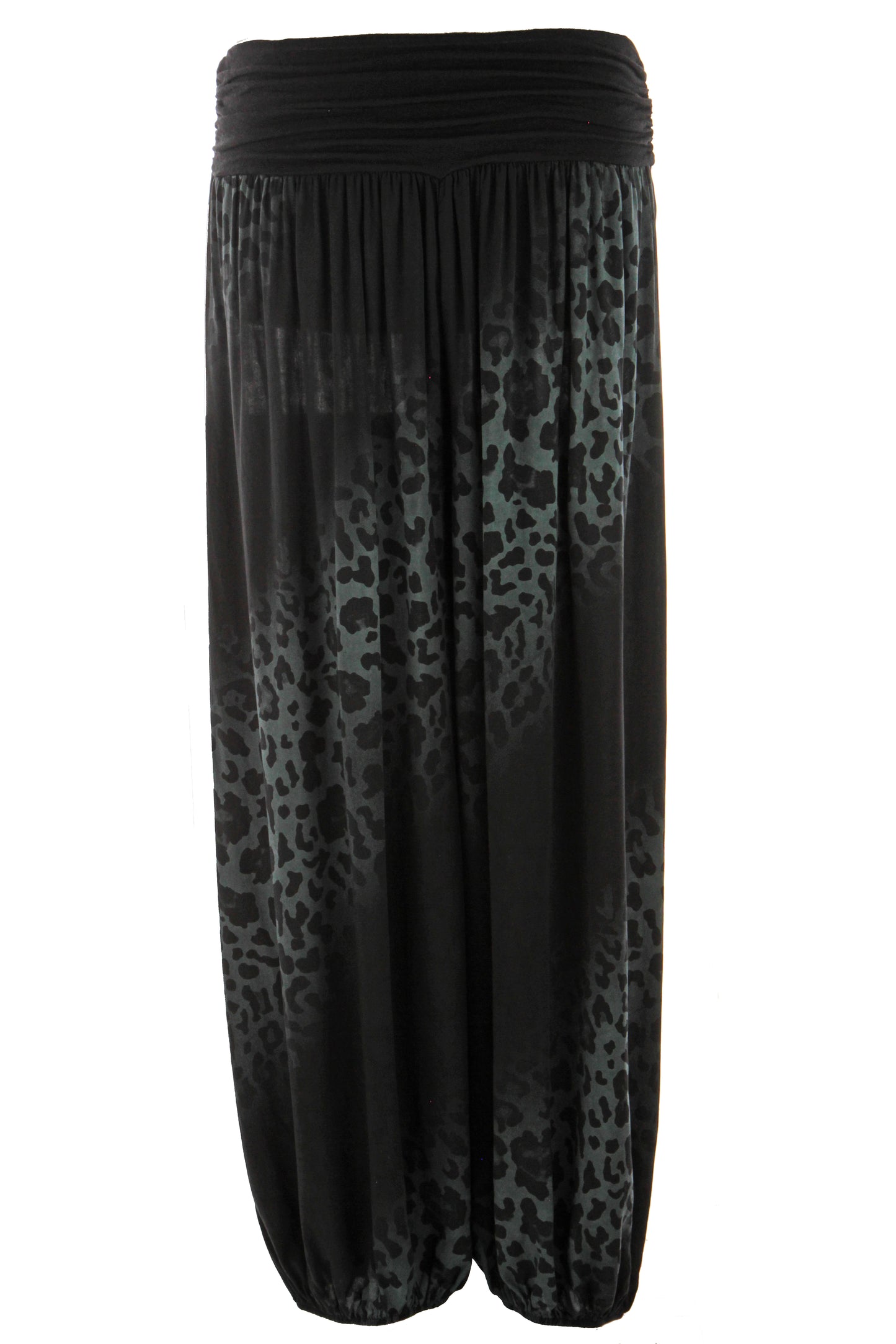 Abstract Leopard Print Harem Trouser