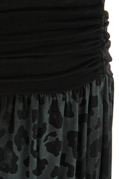 Abstract Leopard Print Harem Trouser